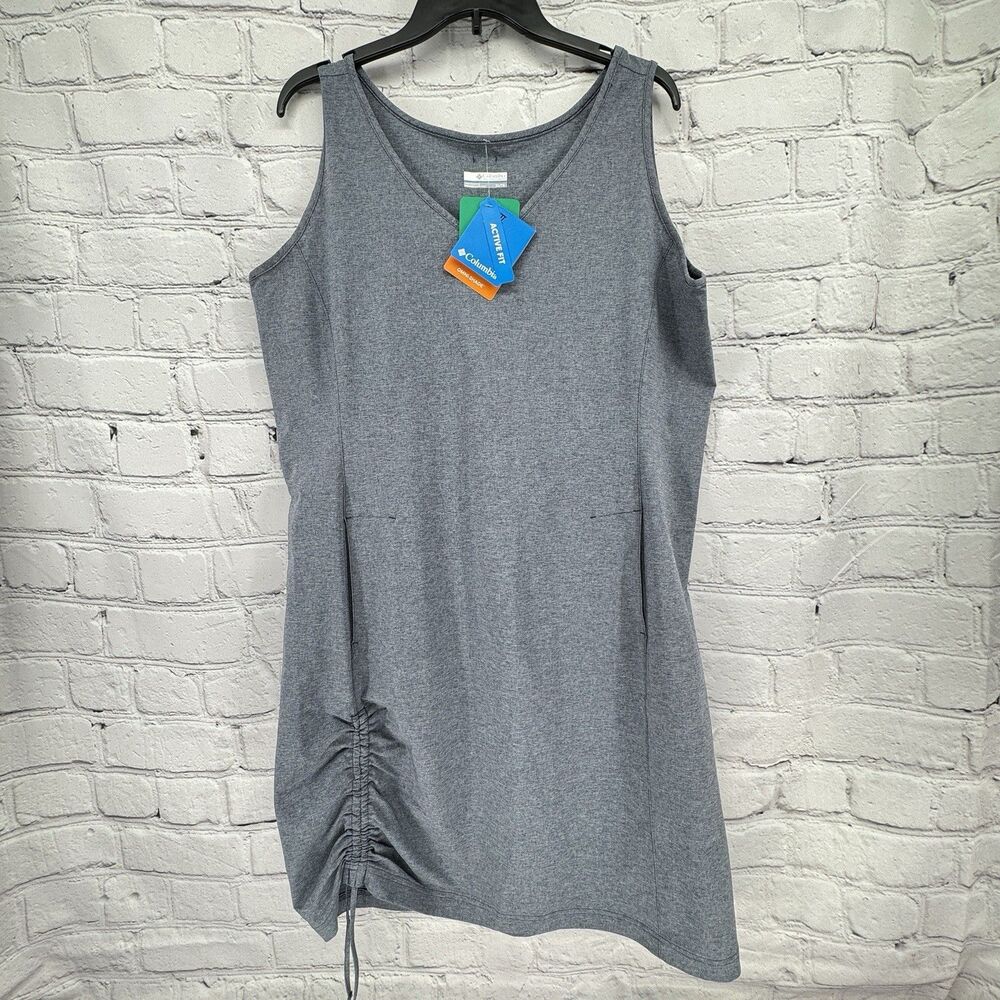 NWT Columbia Dress Omni-Shade Active Fit XL Nocturnal Heather Travel Lightweight
